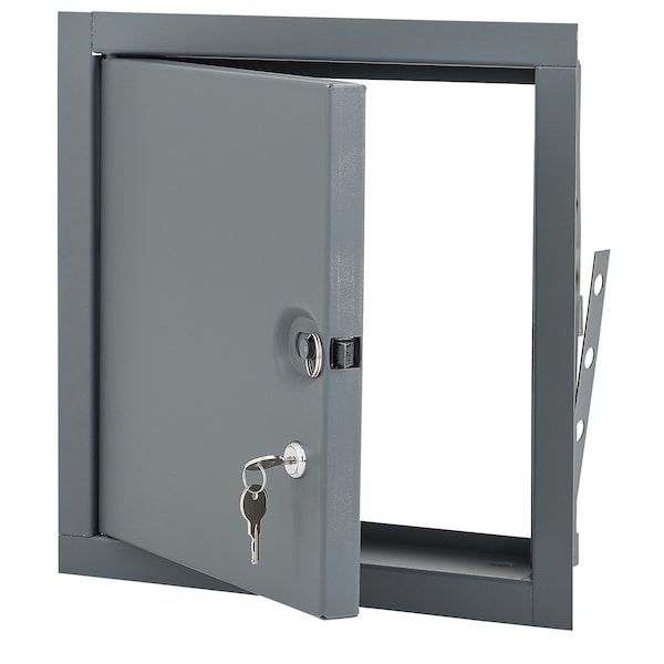 Elmdor Fire Rated Access Door, 24x24, Prime Coat W/ Cylinder Lock - FR24X24PC-CL