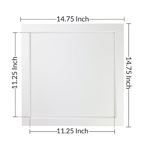 American Built Pro Access Panel, 12 in x 12 in White Plastic TwoPiece, 12PK - AP1212 P12
