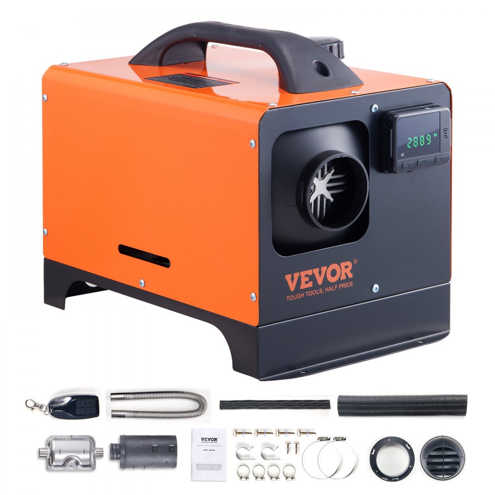 VEVOR Diesel Air Heater All-in-one 12V 5KW LCD Remote Control for Car RV Indoors - ZCJRQWS12V5KWB628V9