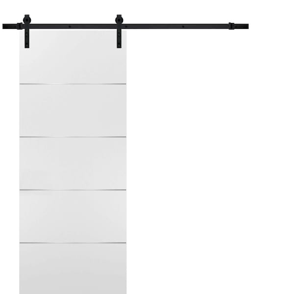 Sartodoors French Interior Door, Concrete - PLANUM20BD-B-SD-3296