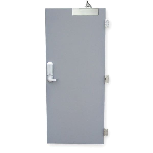 Ceco Security Door, LH, 80 in H, 36 in W, 1 3/4 in Thick, 18 Gauge Steel, Type: 3 - RSHL-2-3068-LH-ST