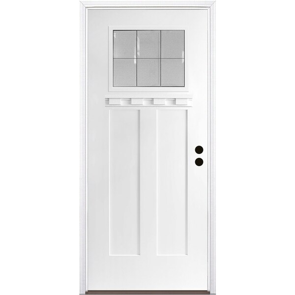 Trimlite Exterior Single Door, Left Hand/Inswing, 1.75 Thick, Fiberglass - 2868LHISPSFHFLS200P691610BB
