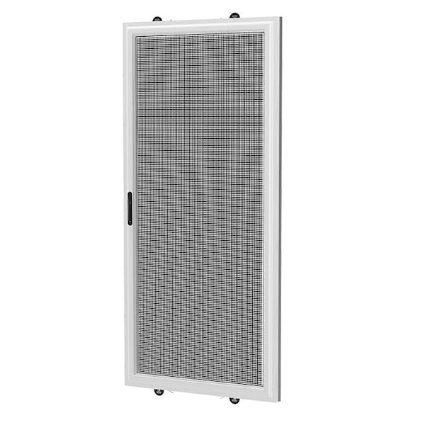 Ritescreen 73-0in W x 32-3/4in H Sliding Screen Door, KD.144EXT, Petscreen Mesh, White; White - KD.144EXT-C01-MSPT-H73 0 - W32 0.75-RH