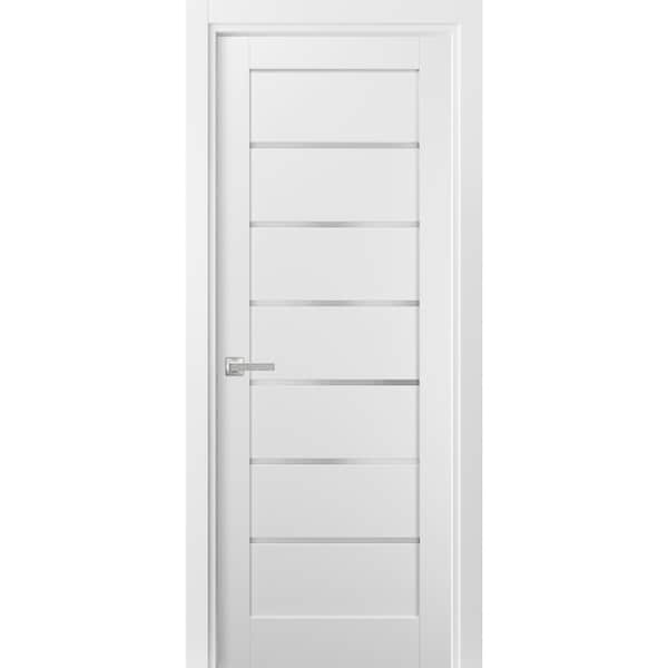 Sartodoors French Interior Door, 32" x 96", White - QUADRO4117ID-WS-3296
