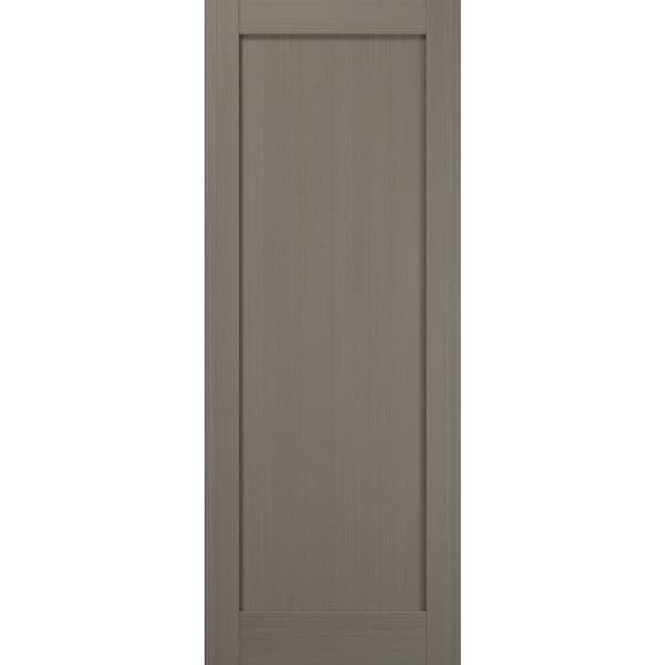 Sartodoors Slab Interior Door, 42" x 84", Gray - QUADRO4111S-KS-4284