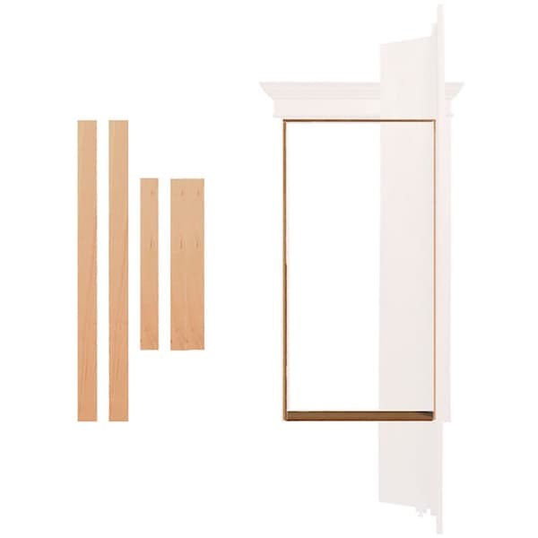 Invisidoor Cherry Outswing Jamb Accessory for 32 in. or 36 in. Bookcase Door - ID.JAM36OS.CH