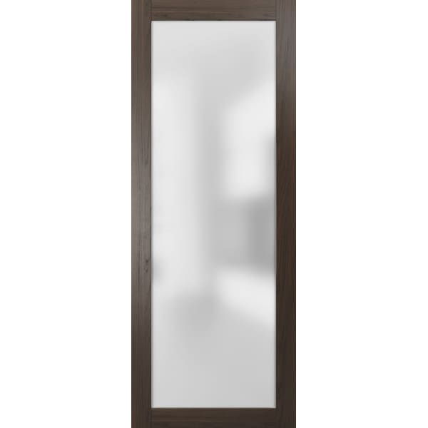 Sartodoors Lite  Panel Slab 18x96 Planum 2102 Chocolate Ash Use as Pocket Sliding Closet Wood Core Interior - PLANUM2102S-CA-1896