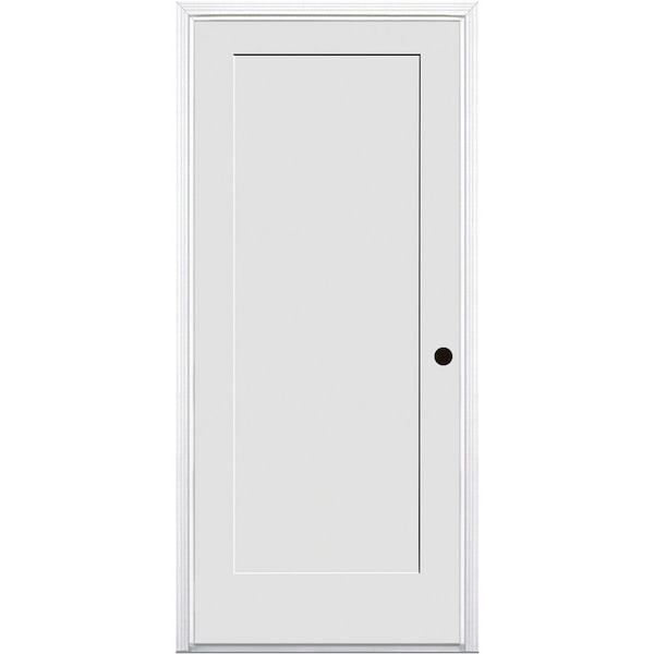 Trimlite Primed 1Panel Interior Shaker 20 Min Fire Rated 49/16" LH Prehung Door Oil Rubbed Bronze Hinges - 2880134PRI840120MLH10BM4916