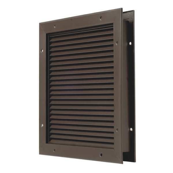 National Guard No Vision Door Partition Louver - L-700-BFDKB-16X16