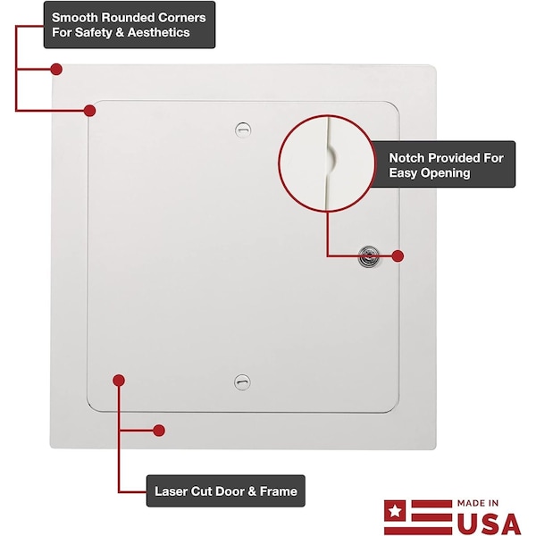 Linhdor HEAVY DUTY ACCESS PANEL W/ KEYED CYLINDER LOCK 16X16 - S30201616