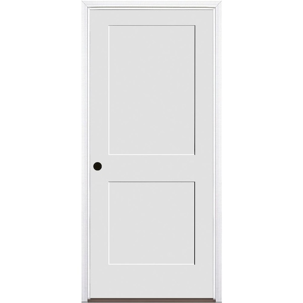 Trimlite Primed 2Panel Interior Shaker 20 Min Fire Rated 69/16" RH Prehung Door Matte Hinges - 3068134PRI840220MRH1DB6916
