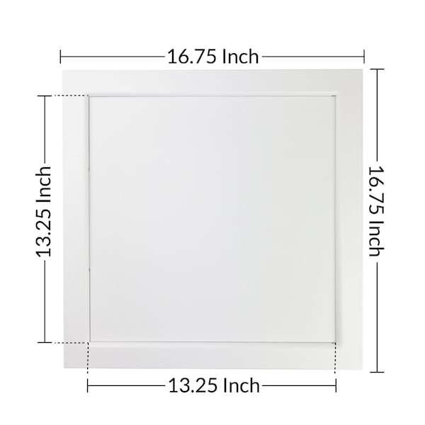 American Built Pro Access Panel, 14 in x 14 in White Plastic TwoPiece, 12PK - AP 1414 P12