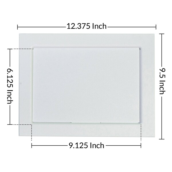 American Built Pro Access Panel, 9 in x 6 in White Plastic TwoPiece, 12PK - AP 96 P12