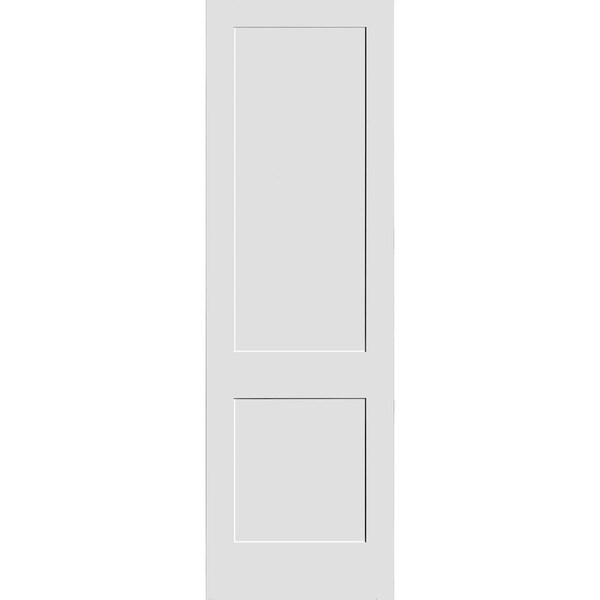 Codel Doors 26" x 96" Primed 2-Panel Interior Shaker Slab Door - 2280PRI8402