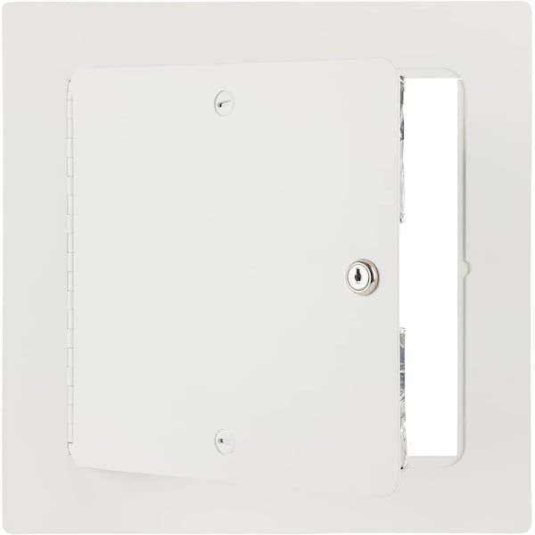 Linhdor ALUMINUM EXTERIOR RATED INSULATED  ACCESS PANEL W/ KEYED CYLINDER & NEOPRENE GASKET LOCK 24X24 - LW5002424