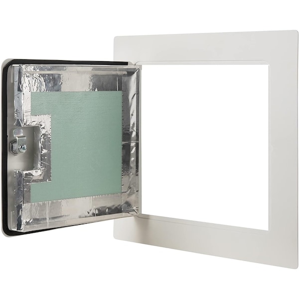 Linhdor ALUMINUM EXTERIOR RATED INSULATED  ACCESS PANEL W/ KEYED CYLINDER & NEOPRENE GASKET LOCK 24X24 - LW5002424