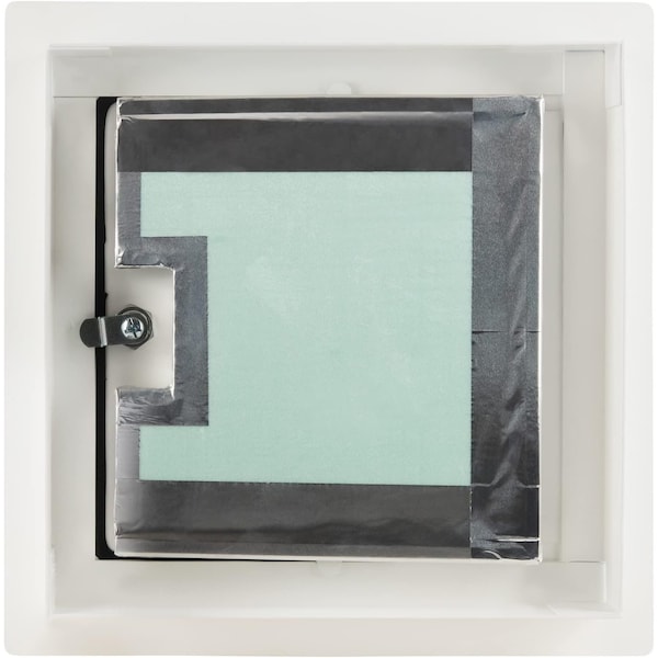Linhdor ALUMINUM EXTERIOR RATED INSULATED  ACCESS PANEL W/ KEYED CYLINDER & NEOPRENE GASKET LOCK 24X24 - LW5002424