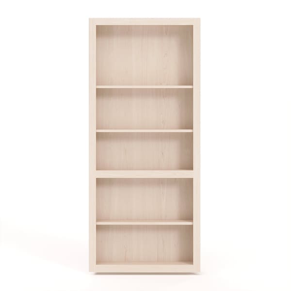 Invisidoor Maple Flush Mount 32 in. x 80 in. Unfinished Assembled Bookcase Door - ID.BC32.MA