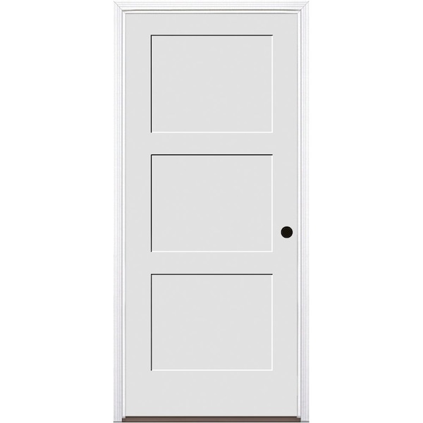 Trimlite Primed 3Panel Equal Panel Interior Shaker 20 Min Fire Rated 69/16" LH Prehung Oil Rubbed Bronze - 3080134PRI843320MLH10BB6916