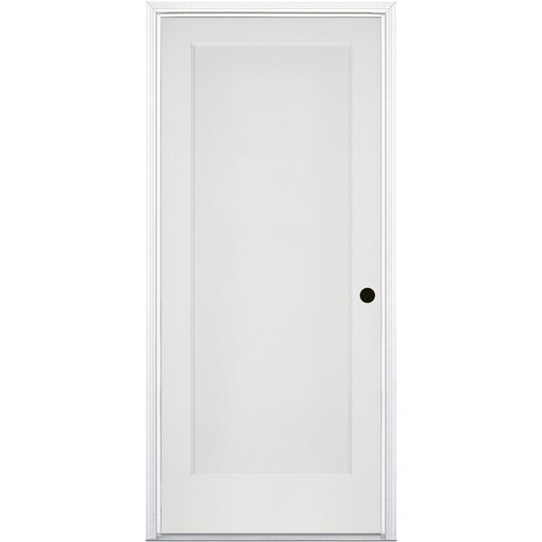 Trimlite Primed 1Panel Interior Flat Panel Ovolo Bead 20 Min Fire Rated 69/16" LH Prehung - 2668134PRI802020MLH15M6916