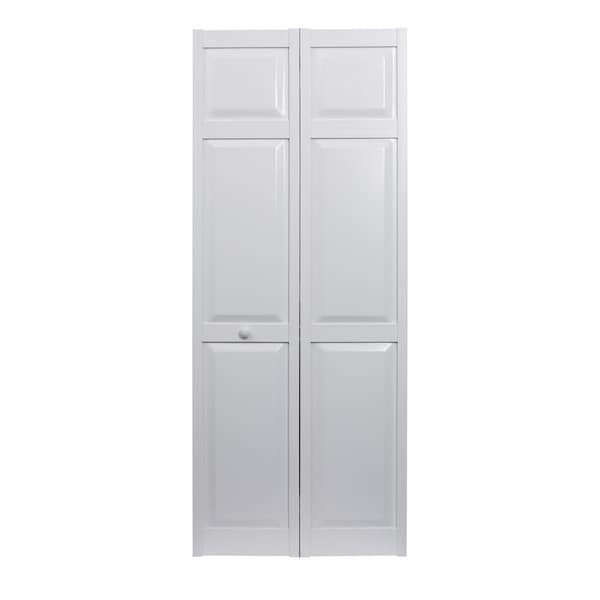 Spectrum 32 x 80 in. Seabrooke PVC Raised Panel Bifold Door, White - SEAPP32