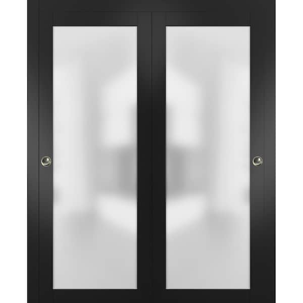 Sartodoors French Interior Door, 36" x 80", Black - PLANUM2102DBD-BLK-60