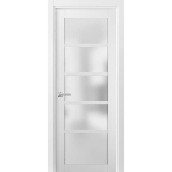 Sartodoors French Interior Door, 36" x 84", Light Brown - QUADRO4002ID-WS-4284