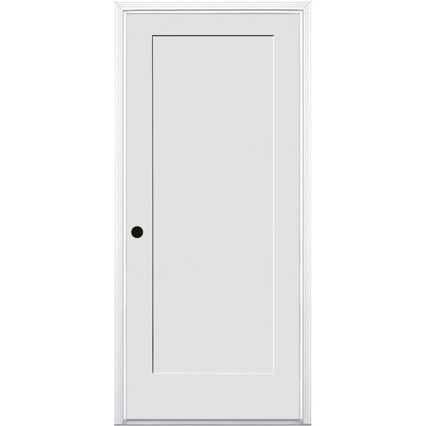 Codel Doors 36"x96"x1-3/4" Primed 1-Panel Interior Shaker 20min Fire Rated 4-9/16" RH Prehung Door - 3080134PRI840120MRH1DM4916