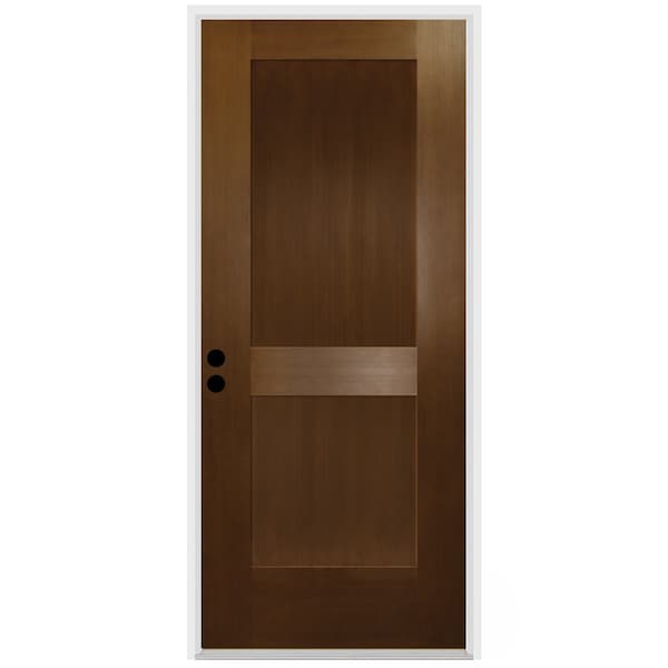 Trimlite Exterior Single Door, Right Hand/Inswing, 1.75 Thick, Fiberglass - 3068RHISPFG2PSHK491610BM