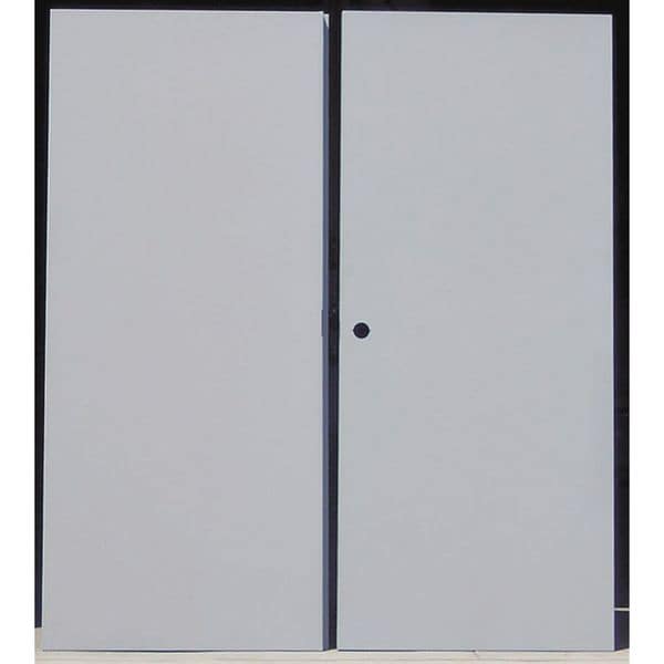 Ceco Flush Double Door, RHR, 80 in H, 72 in W, 1 3/4 in Thick, 16 Gauge Steel, Type: 3 - OI 18CRS 6068 F RHRA C1 LC1 BU-ST