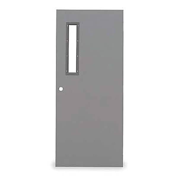 Ceco Narrow Light Steel Door, 80 in H, 48 in W, 1 3/4 in Thick, 18-gauge, Type: 2 - CHMD-NL4068-CY-CU-18GA