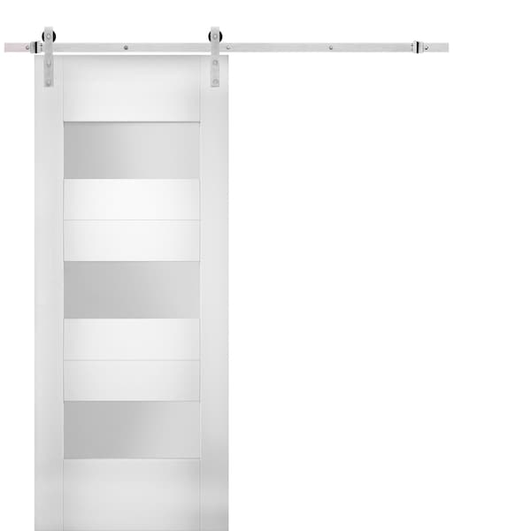 Vdomdoors Double Pocket Interior Door, 56" x 96", White - SETE6003BD-S-WS-3284