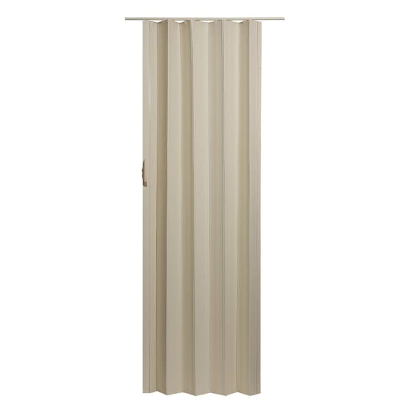 Perfectpatio 36 x 80 in. Sienna Cottage Accordion Folding Door, White - PE3028828