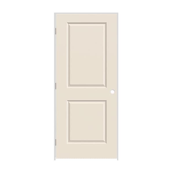 Codel Doors 32" x 84" x 1-3/8" Primed 2-Panel Carrera Molded Hollow Core 4-9/16" RH Prehung Door - 2870MHCCARRH26D4916