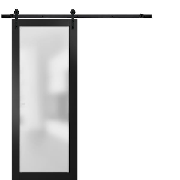 Sartodoors Slab Interior Door, White - PLANUM2102BD-B-BLK-32