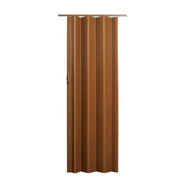 Perfectpatio 36 x 80 in. Encore Vinyl Accordion Door with Hardware, Fruitwood - PE3038145