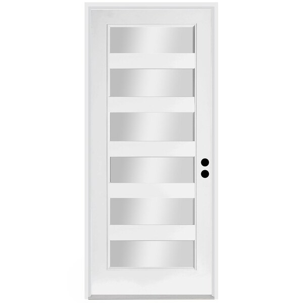 Trimlite Exterior Single Door, Left Hand/Inswing, 1.75 Thick, Fiberglass - 2880LHISPSF20F6LC691626DM