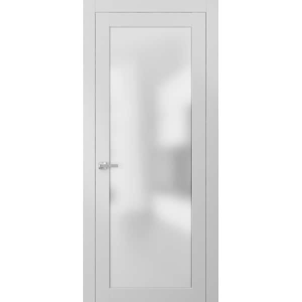 Sartodoors French Interior Door, 24" x 80", White - PLANUM2102ID-WS-24