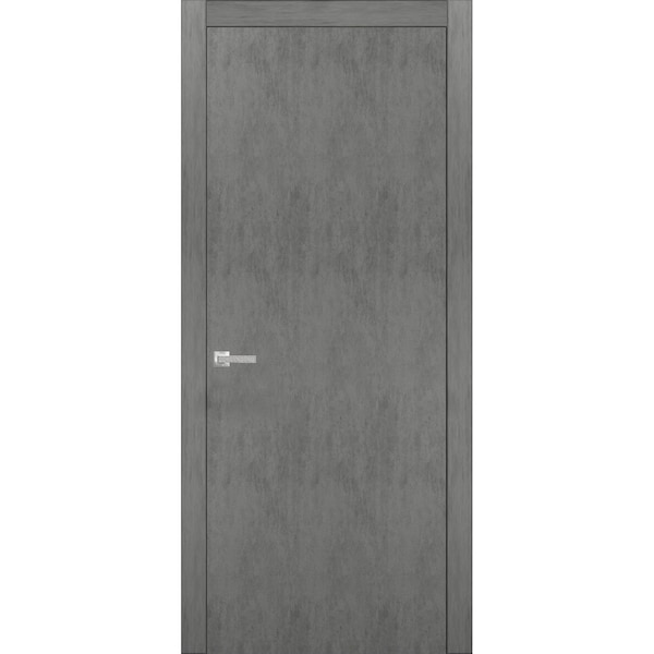 Sartodoors Barn Bypass Interior Door, 56" x 80", White - PLANUM0010ID-BTN-3696