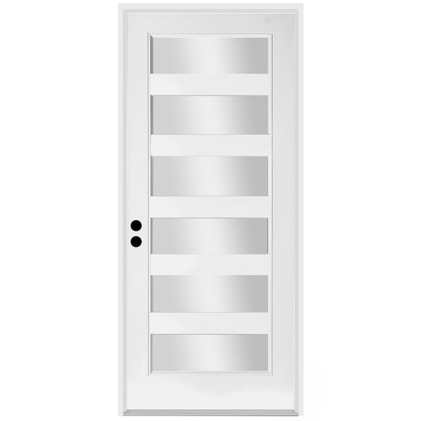 Trimlite Exterior Single Door, Right Hand/Inswing, 1.75 Thick, Fiberglass - 3080RHISPSF20F6LC691610BM