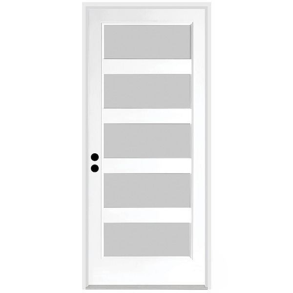 Trimlite Exterior Single Door, Right Hand/Inswing, 1.75 Thick, Fiberglass - 2868RHISPSF20F5LS491610BM