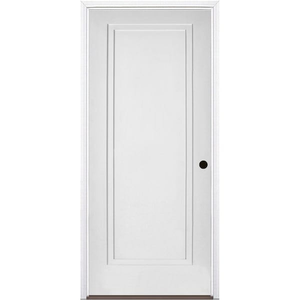 Codel Doors 32"x80"x1-3/4" Primed 1-Panel 2-Step Interior Shaker 20min Fire Rated 6-9/16" LH Prehung Door - 2868134PRI849120MLH10BB6916