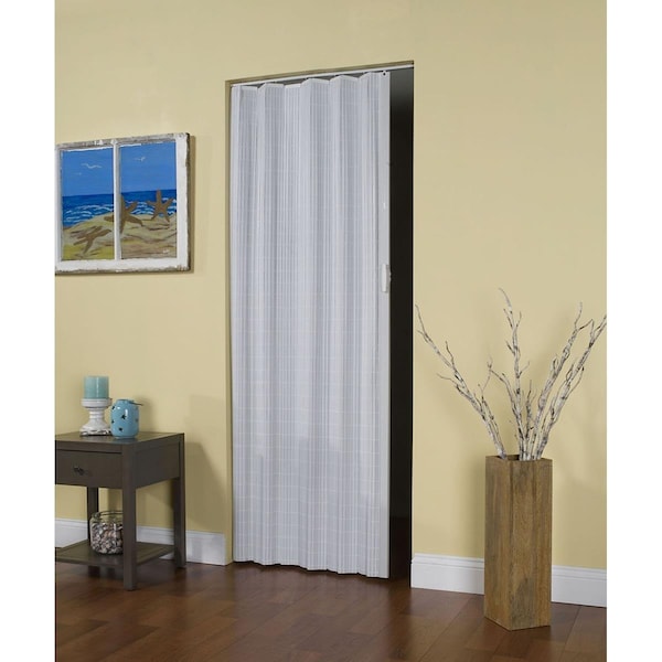 Perfectpatio 32 x 80 in. Horizon Vinyl Folding Door, White - PE3039998