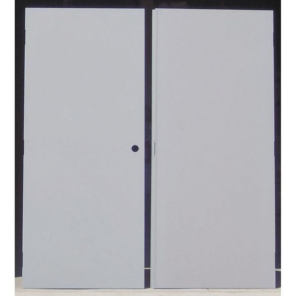 Ceco Flush Double Door, LHR, 80 in H, 72 in W, 1 3/4 in Thick, 16 Gauge Steel, Type: 3 - OI 18CRS 6068 F LHRA C1 LC1 BU-ST