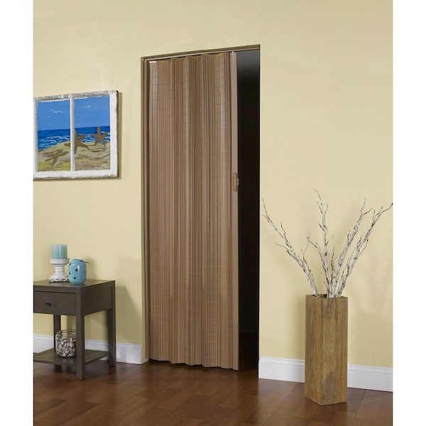 Perfectpatio 32x 80 in. Horizon Interior Folding Accordion Door, Natural - PE3039997
