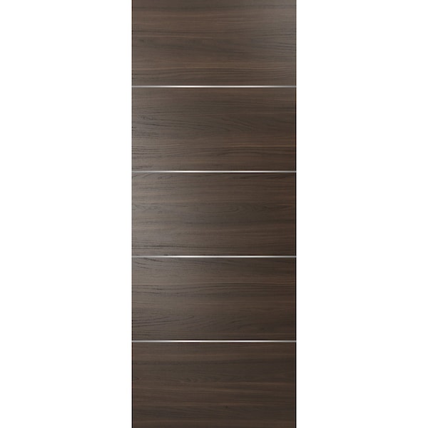 Sartodoors Wood  Brown Slab 36x96 Planum 0020 Chocolate Ash Use as Pocket Sliding Closet Core Stripes Modern - PLANUM20S-SHOYA-3696