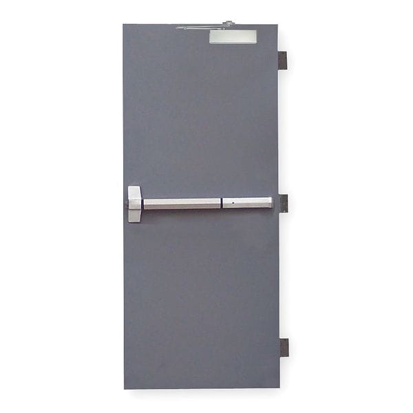 Ceco Security Door, LHR, 84 in H, 36 in W, 1 3/4 in Thick, 18 Gauge Steel, Type: 2 - RSHL-1-3070-LHR-CU