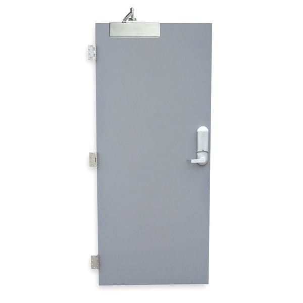 Ceco Security Door, RH, 84 in H, 36 in W, 1 3/4 in Thick, 18 Gauge Steel, Type: 2 - RSHL-2-3070-RH-CU