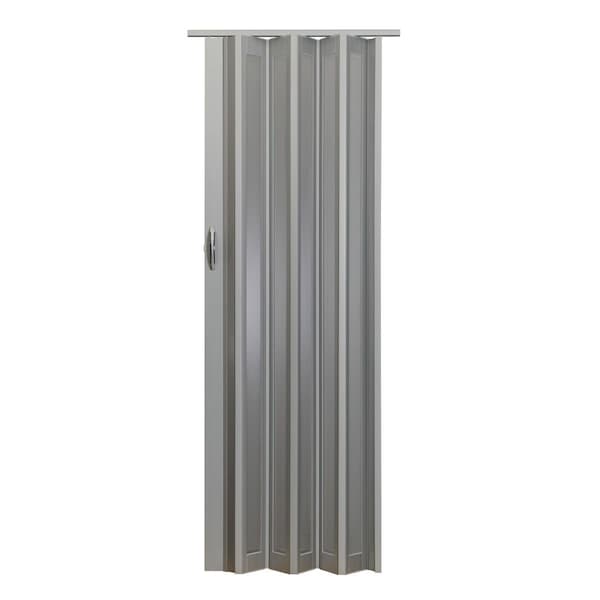 Guarderia 36 x 80 in. Metro Frosted Folding Doors, Aluminum Turquoise - GU3034553