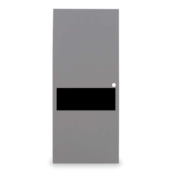 Ceco Flush Steel Door, 84 in H, 36 in W, 1 3/4 in Thick, 18-gauge, Type: 2 - CHMD X FL30 70 X CYL-CU-18GA